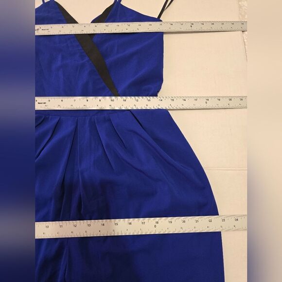 Hunter Bell New York Royal Blue V-neck Jumpsuit Size 0 - Picture 10 of 13